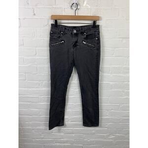 Kut from the Kloth Women's Skinny Leg Denim Jeans Dark Wash Black Size 6